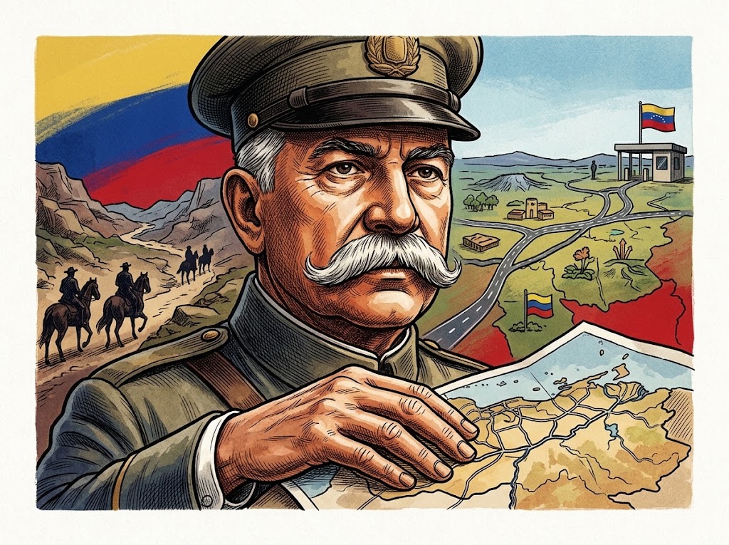 Ilustración editorial para Gómez y el fin de las guerras de caudillos: la construcción del poder central