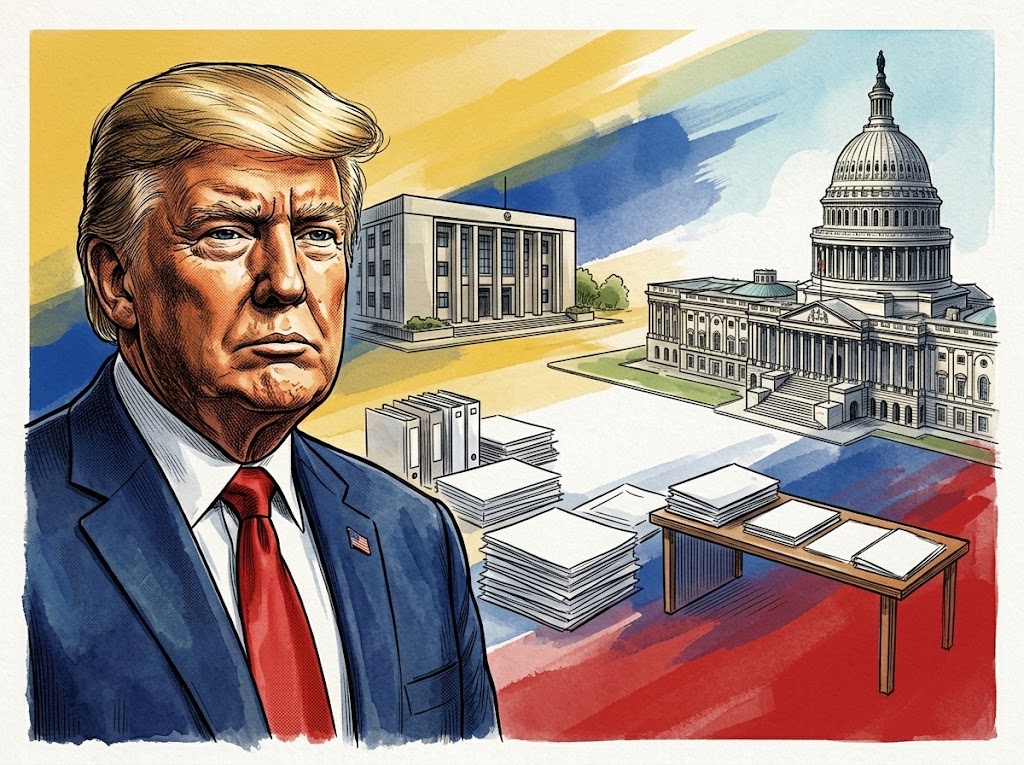 Ilustración editorial para Venezuela, estado 51: la provocación que obliga a discutir el país